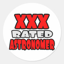 XXX astrónomo clasificado Pegatinas Redondas