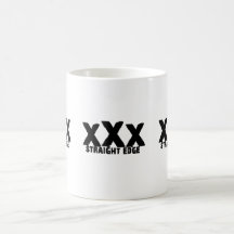 xXx borde recto Taza De Café