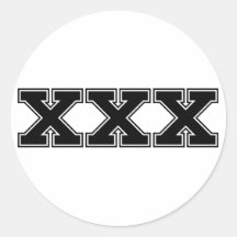 XXX pegatina