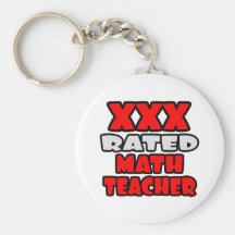 XXX profesor de matemáticas clasificado Llavero