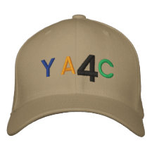 Y, A, 4, C GORRA DE BÉISBOL BORDADA