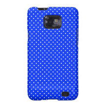 Y-Blanco-Polca-Puntos de la Azul-Luz Galaxy S2 Fundas