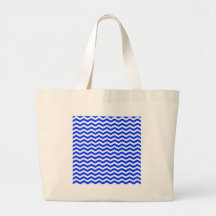 Y-Blanco-Zigzag-Chevron-Modelo de la Azul-Luz Bolsa De Mano