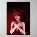 Y ella llora tan poster gótico del arte