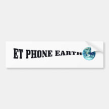 Y TELÉFONO EARTH.png Pegatina De Parachoque