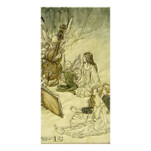 Y una canción de hadas - Arturo Rackham Tarjetas Personales