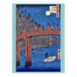 Yardas de bambú, Kyobashi por Ando, Hiroshige Ukiy Tarjetas Postales