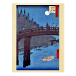 Yardas de bambú, puente de Kyō por Andō, Hiroshige Tarjetas Postales