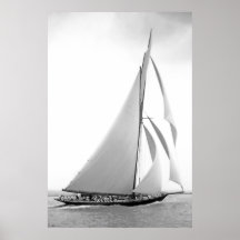 Yate Britannia del cortador Poster