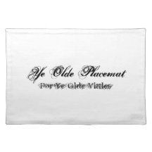 YE Olde Placemat Mantel Individual