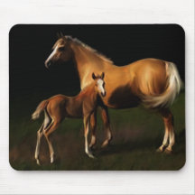 Yegua y potro Mousepad del potro galés