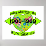 Yendo a dondequiera que los años 80 me tomen impresiones