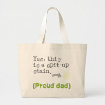 Yes, this is a spit-up stain {proud mom/dad} bolsa de mano