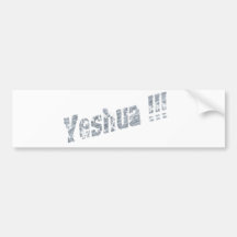 Yeshua Effet Gris Etiqueta De Parachoque
