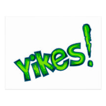 Yikes Comic Postkarten
