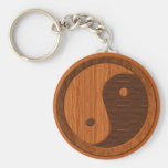 Yin de madera Yang Llavero