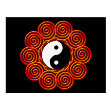 Yin espiral Yang Sun Postal