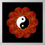 Yin espiral Yang Sun Poster