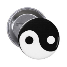 Yin y botón del símbolo de yang pin