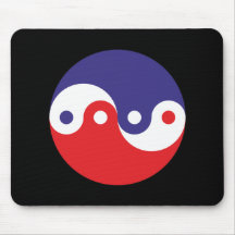 Yin Yang doppelt double Korea Corea Mousepad