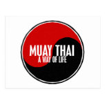 Yin Yang Muay 1 tailandés Tarjeta Postal
