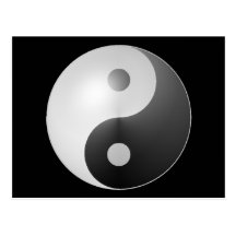 Yin Yang Tarjeta Postal