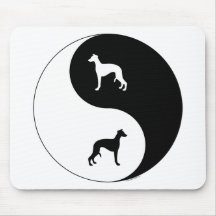 Yin Yang Whippet Alfombrilla De Raton