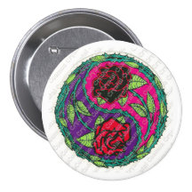 YingYangRoses Pin