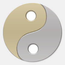 yinyang pegatina redonda