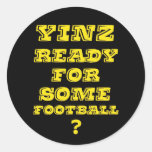 Yinz listo para un cierto fútbol pegatinas  