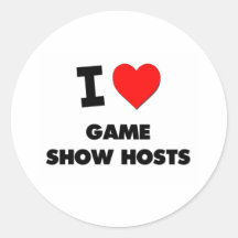 Yo anfitriones de la demostración de juego de amor pegatinas  