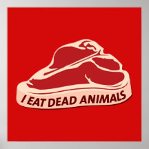 Yo como animales muertos poster