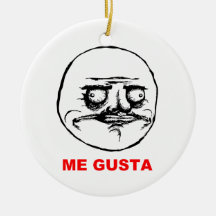 Yo Gusta (texto) Adorno De Navidad