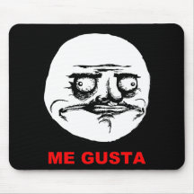 Yo Gusta (texto) Alfombrilla De Ratón