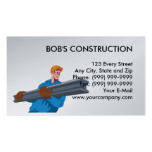 yo-haz del trabajador de construcción tarjetas de visita