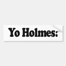 Yo Holmes Etiqueta De Parachoque