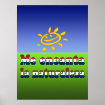 Yo la Naturaleza de Encanta en colores de la bande Impresiones