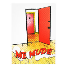 yo mudé: cómica del puerta invitaciones personales 