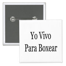 Yo Vivo Para Boxear Pin