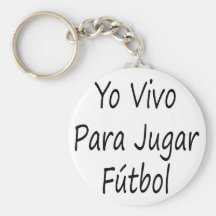 Yo Vivo Para Jugar Futbol Llaveros Personalizados