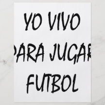 Yo Vivo Para Jugar Futbol Tarjetones