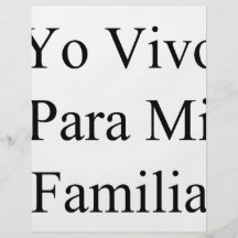 Yo Vivo Para MI Familia Tarjetas Publicitarias