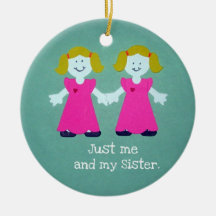 Yo y mi hermana adorno para reyes