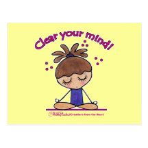 Yoga Chica-Clara su mente Postales