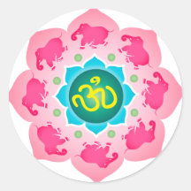 Yoga de OM de la flor de Namaste Lotus Pegatina
