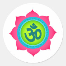 Yoga de OM de la flor de Namaste Lotus Pegatinas