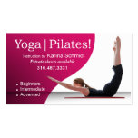 "Yoga el | Pilates!" Instrucción de Pilates, clase Plantilla De Tarjeta Personal