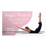 "Yoga el | Pilates!" Instrucción de Pilates, clase Tarjeta De Visita