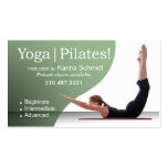 "Yoga el | Pilates!" Instrucción de Pilates, clase Tarjetas De Visita