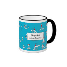Yoga para la taza del azul de Winelovers